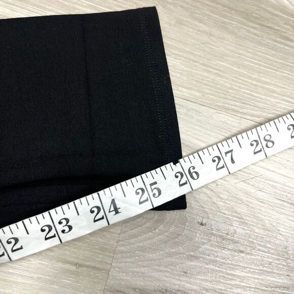 Eileen Fisher Leggings Women's Medium Black Lightweight Knit Pull-On - Picture 5 of 5